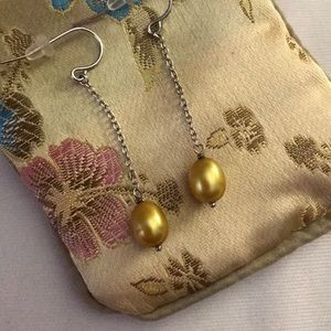 New Honora pearl drop earrings 925